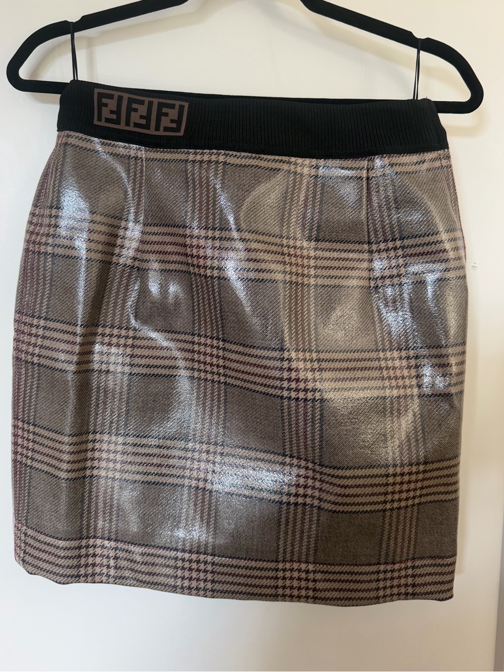 FENDI Coated Mini Skirt